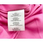 Tahari A.S.L. Womens S Dress Ruffle Bright Pink Satin Summer Flirty Barbiecore Photo 6