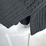 Aerie Cable Car Quarter Zip Sweater Chunky Knit Black W1674 Sz M Photo 8