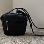 Field Manor Faux Leather Crossbody Bag Double Zip Compartment Square Shape NWOT Black Photo 0