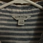 Orvis Top for Women - Linen Blend Womens Short Sleeve - Button-Up Size Small Photo 1
