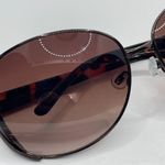 Oscar de la Renta  Oversized Brown Tortoise Shell Sunglasses OS Photo 4