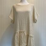 Free People FP BEACH by Marni Asymmetrical Ruffle Tunic Mini Dress Cream Size S Photo 2