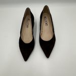 Elodie Suede Chocolate Brown Block Heel Pumps 38 US 7 Photo 1