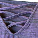 Rock & Republic π Heather Purple V Neck Crisscross Detail Long Sleeve Shirt A-75 Photo 1