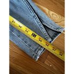 AMO Jeans Size 30/26 Twist Sweet Cheeks Cropped Piping Velvet Stripe Split Hem‍ Blue Photo 10