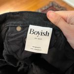 BOYISH Mikey High Rise Jean in Black Beauty Black Denim Size 25 Photo 11