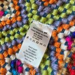 Artesania Multi Color Geometric Knit Hat Photo 4