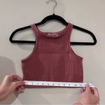 MadRag Cropped Ribbed Tank Top Pink Photo 4