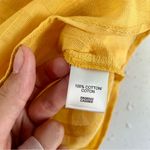 Van Heusen 🦋 NWT  Mustard Yellow Sleeveless Tank Top Blouse Small Photo 3