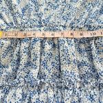 MISA Los Angeles Lorena Dress White and Blue Floral Print Tiered Swing XS XSmall Photo 13