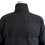 Talbots Puffer Coat Black Reversible Brown Down Puffer Jacket Medium Petite Photo 4