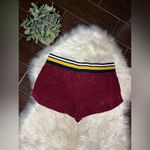 Nike burgundy retro terry cloth shorts sz medium Photo 3