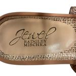 Jewel Badgley Mischka Anthropologie Helena Flat Sandal Size 8.5 Rose Gold NWB Pink Photo 10