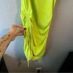 H&M  Lime Green Ribbed Bodycon Mini Dress Photo 2
