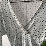 Free People  Intimately White Long Sleeve Shorts Romper Floral V-Neck Buttons EUC Photo 7