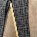 Cotton On Cotton:On Pants Womens 4 Plaid Flat Front Tapered Trousers Academia Gray Black Photo 3