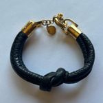 Marc by Marc Jacobs  Black Leather Knot Bracelet Photo 3