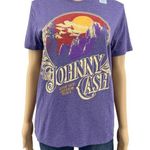 Old Navy  XS Womens Purple Johnny Cash Fitted Short Sleeve Tee Shirt T-Shirt Photo 0