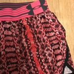 Under Armour Snakeskin Running Biker Shorts Hot Pink Size 12 Photo 2