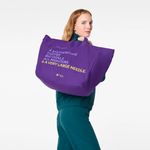 FIGS  A Very Large Needle Tote in Digital Grape Photo 3