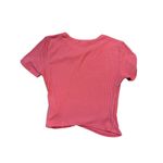 Silence + Noise  Womens Coral Pink Crop Stretchy Knit Top Sz XS Photo 1