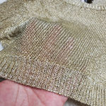 Topshop  Gold Knit Crop Top Photo 2