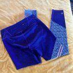 Athleta  Leggings Womens Small Asym Camo Sonar 7/8 Tight Purple Blue EUC Photo 7