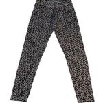 Serra Womens Legging Leopard Print Ankle Length Skinny Stretch Black Gray Medium Photo 0