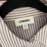 L'Agence  Laurent Metallic Button Up Blouse-XS Photo 7