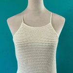 Reformation  Brandon Open Knit Mini Dress Gossamer Organic Cotton Open Back M Photo 5