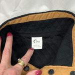 Zyia  Active Black Quilted 1/4 Snap Pullover Sweatshirt Mock‎ Neck Size Large Photo 2