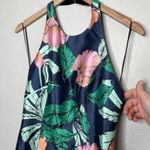 TALULAH Botanical Tropical Print Sleeveless Knee Length Halter Dress Size M Photo 3
