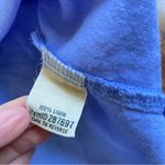 LL Bean 100% Linen Pleated Sleeveless Mini Dress Full Button Down Pockets Blue Size 16P Photo 5