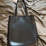 Givenchy  Parfume Black Glossy Faux Leather Tote Bag Photo 2