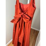 Banana Republic NEW NWT Smocked Apron Dress Crimson Red Size 6 / Small Photo 5