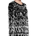 Max Mara  Ruins virgin wool fringe sweater sz S Photo 2