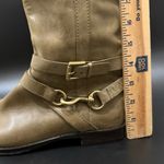 Coach  Marlena Olive Tan Genuine Leather Buckle Side Riding Tall Boots Size 6.5 Photo 13