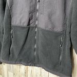The North Face  Black Fleece Zip Jacket Blue Logo Womens Size Small Photo 2