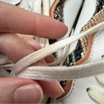 Madewell  White Orange Lace Up Sneakers Womens 8 Casual Comfort Shoes Some Wear Photo 3