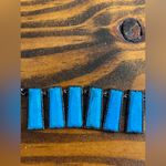 Kendra Scott Luxe Angelina Blue Turquoise Necklace gunmetal rare western boho Photo 9