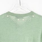 ZARA Wool Blend Pearl Beaded Sweater M Green Photo 4