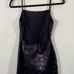 Urban Outfitters  Women's Black Textured Snakeskin Backless Mini Dress Size S Photo 5