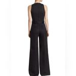 Theory Belted Wood Blend Jumpsuit, Black, Size 4, NWOT Photo 2