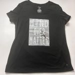 Danskin Now Women’s Short Sleeve Black Graphic V Photo 1