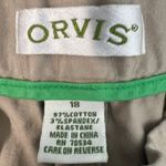 Orvis Womens Vintage Khaki Old Money Classic Beige Shorts 18 Breathable Stretch Photo 2