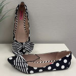 Betsey Johnson Black & White Ballet Flats - Size 8 Photo 0