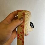 Chico's  Vintage Women's Wedge Sandals Size 7 Black Polka Dot Bow Cork Espadrille Photo 5