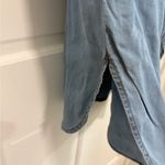 Terre Bleue Sleeveless Denim Dress Floral Embroidery Cabincore Cottagecore NWT Blue Photo 3