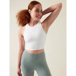 Athleta XS Conscious Crop Bra White X-Small Cup D-DD Photo 2