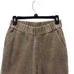 Sadie & Sage Pant Womens Small Tan Pull On Corduroy Preppy‎ Straight High Rise Photo 1